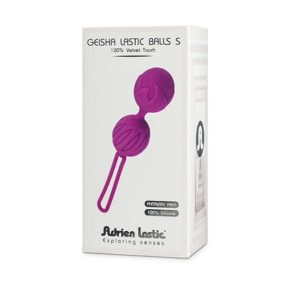 Вагинальные шарики Adrien Lastic Geisha Lastic Balls Mini Magenta (S), диаметр 3,4 см, вес 85 г
