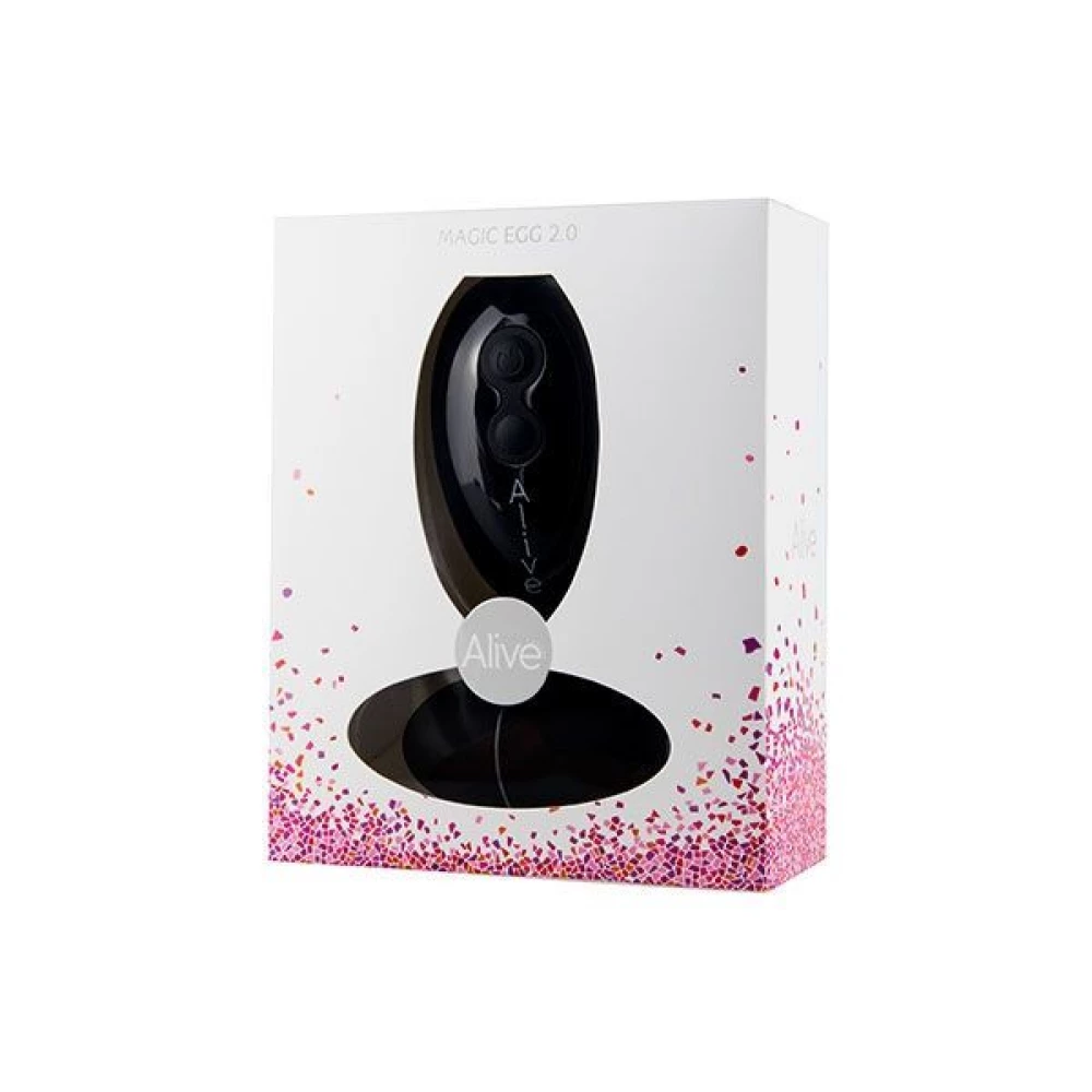 Вибраируйте Alive Magic Egg 2.0 Black с пультом ДУ