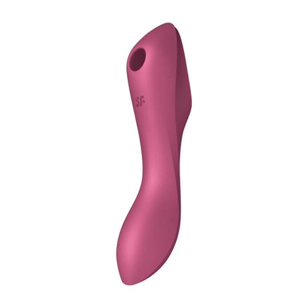 Вакуумный стимулятор с вибрацией Satisfyer Curvy Trinity 3 Red