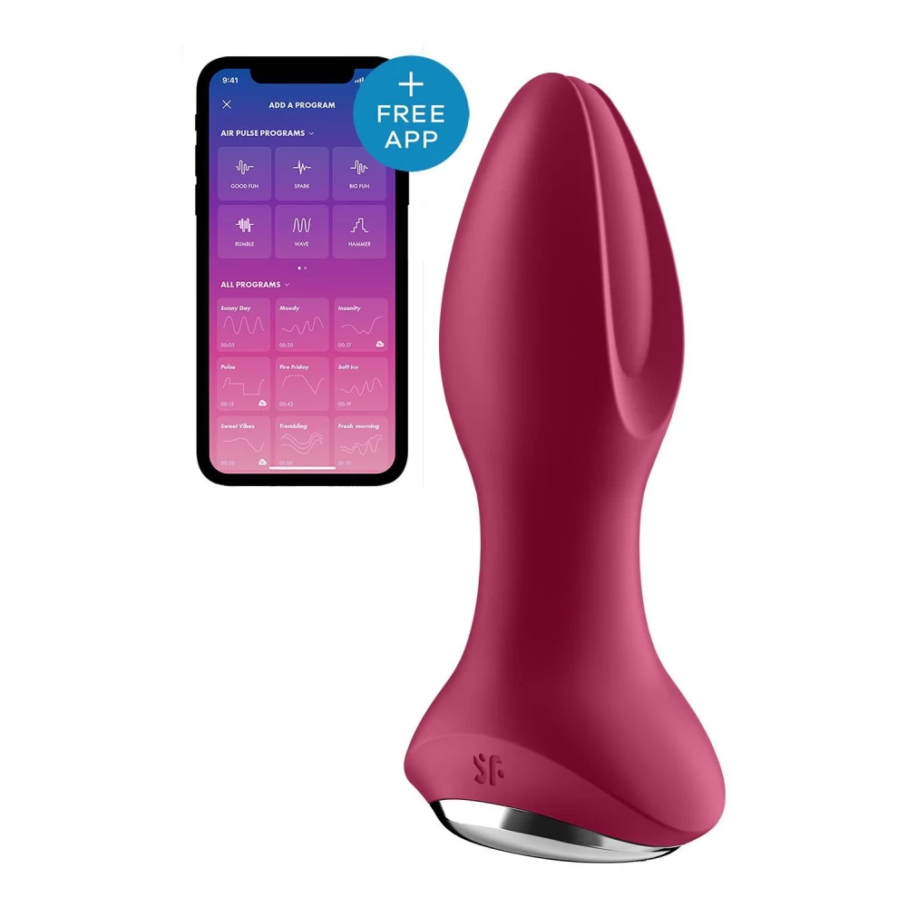 Анальная вибропробка с жемчужным массажем Satisfyer Rotator Plug 2+ Violet