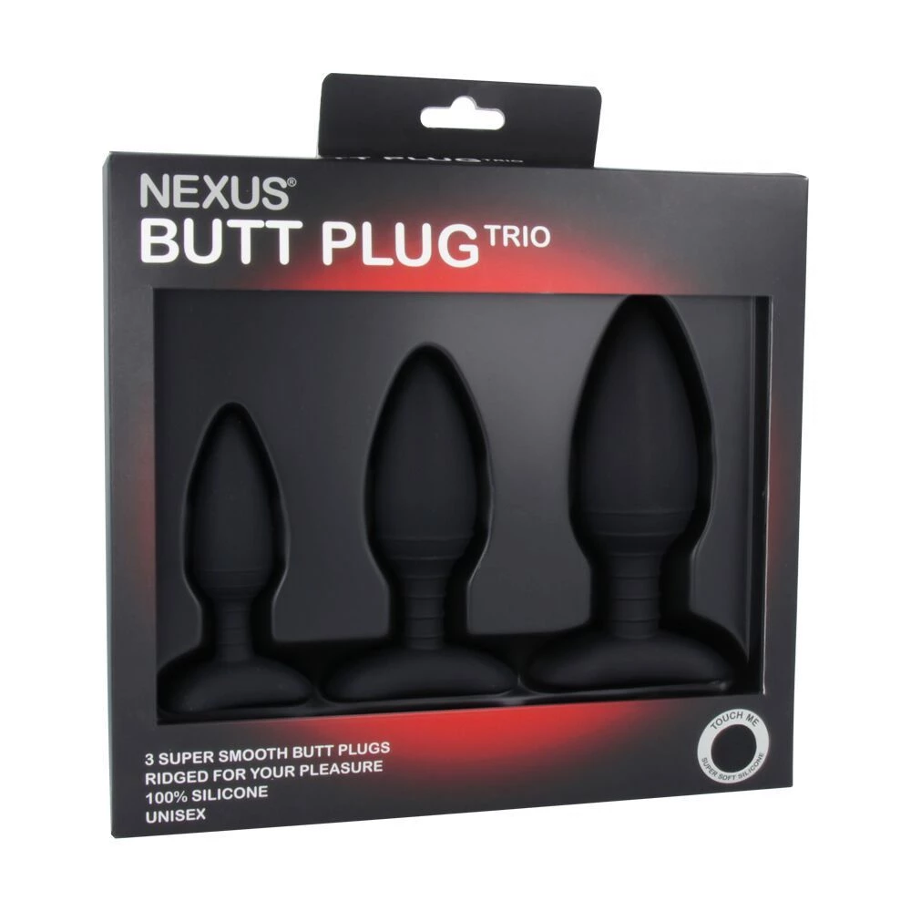 Набор пробок Nexus Butt Plug Trio, макс. диаметр 3-4-5 см