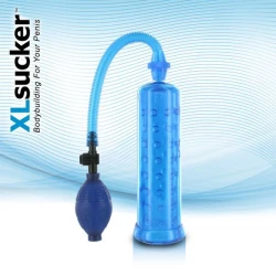 Вакуумный насос XLsucker Penis Pump Blue для члена длиной до 18см, диаметр до 4 см