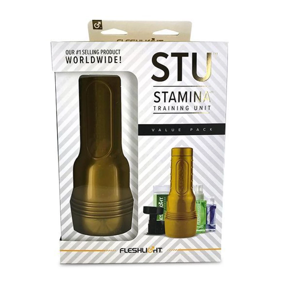 Мастурбатор Fleshlight STU Value Pack: присоска, смазка, очищающее и восстановительное средство