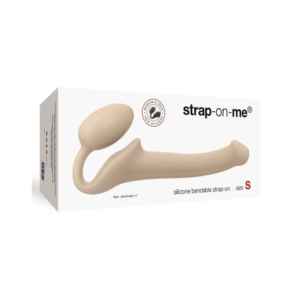 Безременный страпон Strap-On-Me Flesh S, полностью регулируемый, диаметр 2,7см