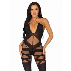 Бодистокинг Leg Avenue Illusion halter bodystocking One size Black, доступ