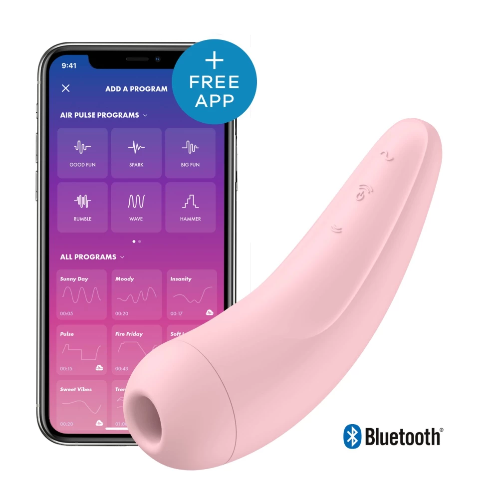 Вакуумный клиторальный стимулятор Satisfyer Curvy 2+ Pink