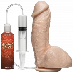 Фаллоимитатор, кончающий Doc Johnson The Amazing Squirting Realistic Cock, ПВХ, диаметр 5,1см