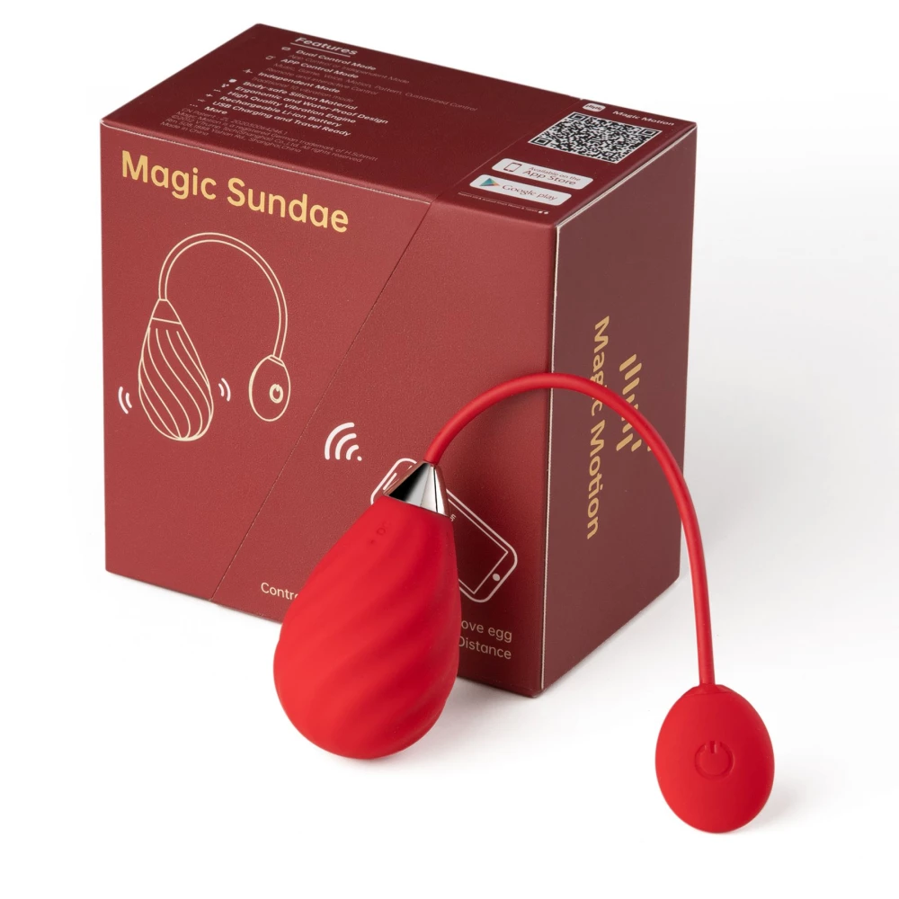 Смарт-виброейте Magic Motion Sundae Red