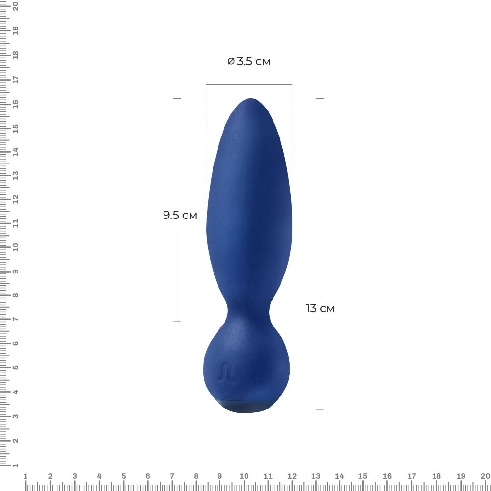 Анальная вибропробка Adrien Lastic Little Rocket макс. диаметр 3,5 см, soft-touch