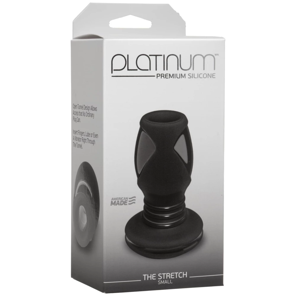 Анальный тоннель Doc Johnson Platinum Premium Silicone – The Stretch – Small – Black